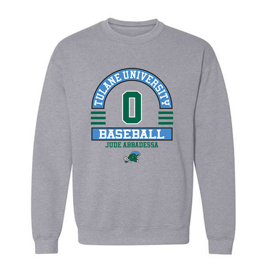 Tulane - NCAA Baseball : Jude Abbadessa - Classic Fashion Shersey Crewneck Sweatshirt-0