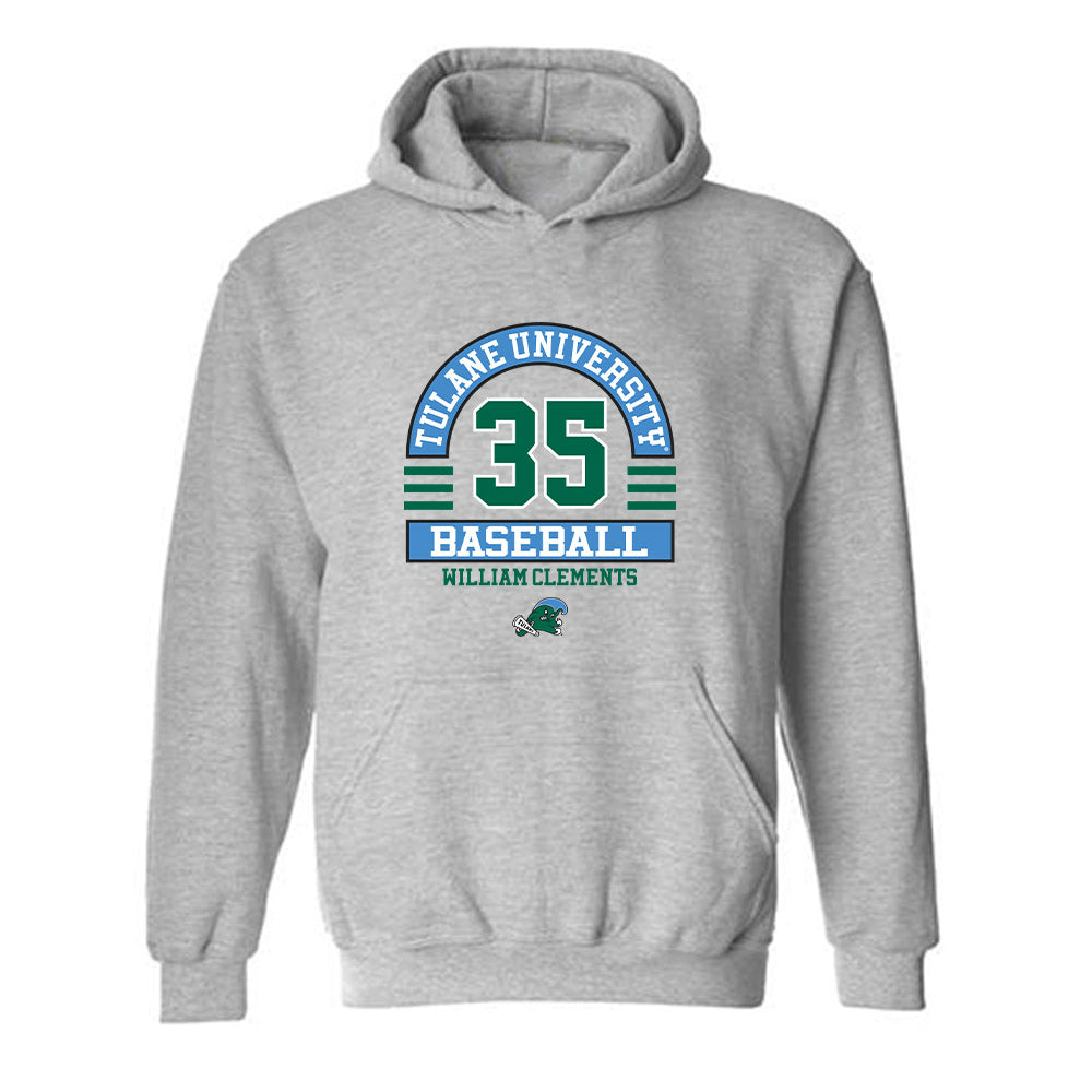 Tulane - NCAA Baseball : William Clements - Classic Fashion Shersey Hooded Sweatshirt-0