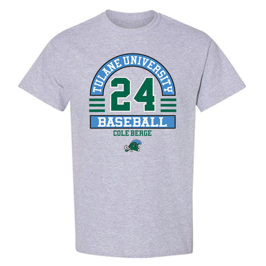 Tulane - NCAA Baseball : Cole Berge - Classic Fashion Shersey T-Shirt-0
