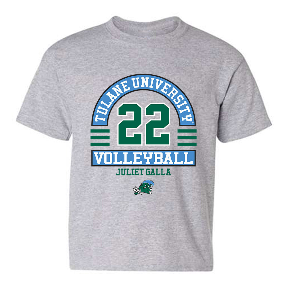 Tulane - NCAA Women's Volleyball : Juliet Galla - Classic Fashion Shersey Youth T-Shirt-0