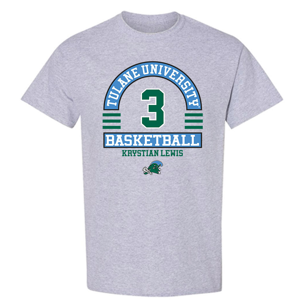 Tulane - NCAA Men's Basketball : Krystian Lewis - Classic Fashion Shersey T-Shirt-0