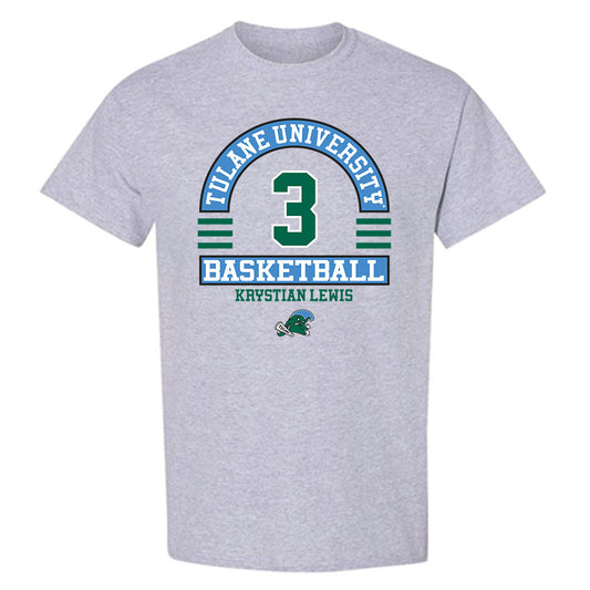 Tulane - NCAA Men's Basketball : Krystian Lewis - Classic Fashion Shersey T-Shirt-0