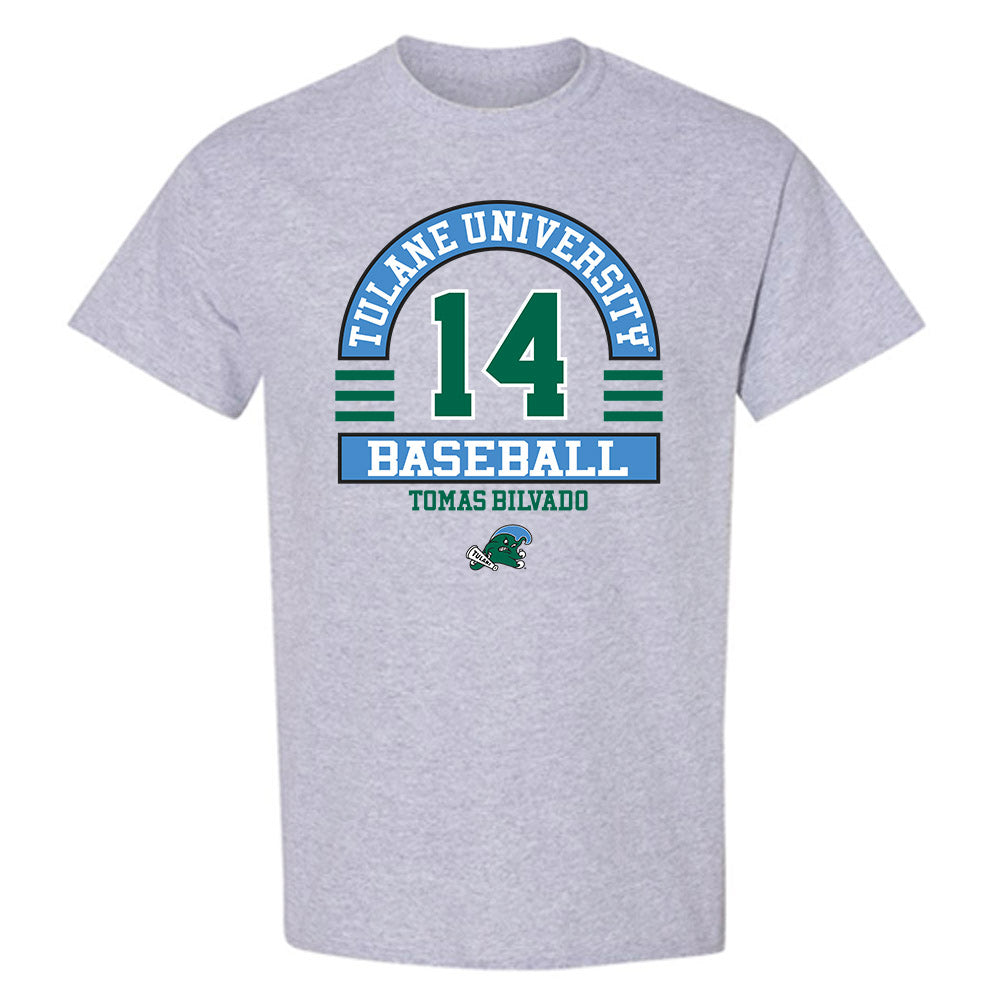 Tulane - NCAA Baseball : Tomas Bilvado - Classic Fashion Shersey T-Shirt-0