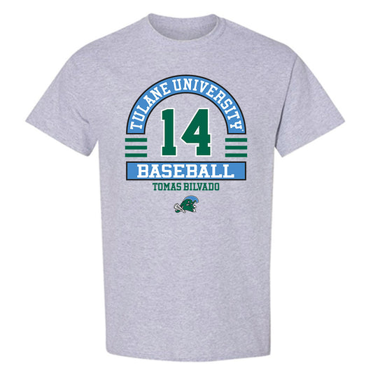 Tulane - NCAA Baseball : Tomas Bilvado - Classic Fashion Shersey T-Shirt-0