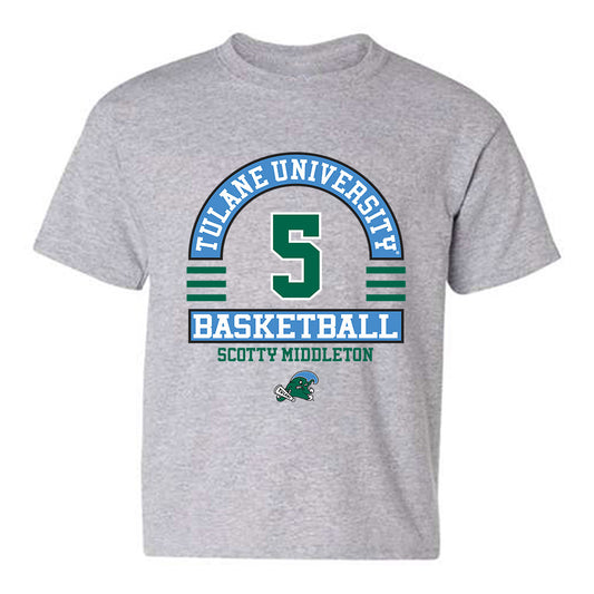 Tulane - NCAA Men's Basketball : Scotty Middleton - Classic Fashion Shersey Youth T-Shirt-0