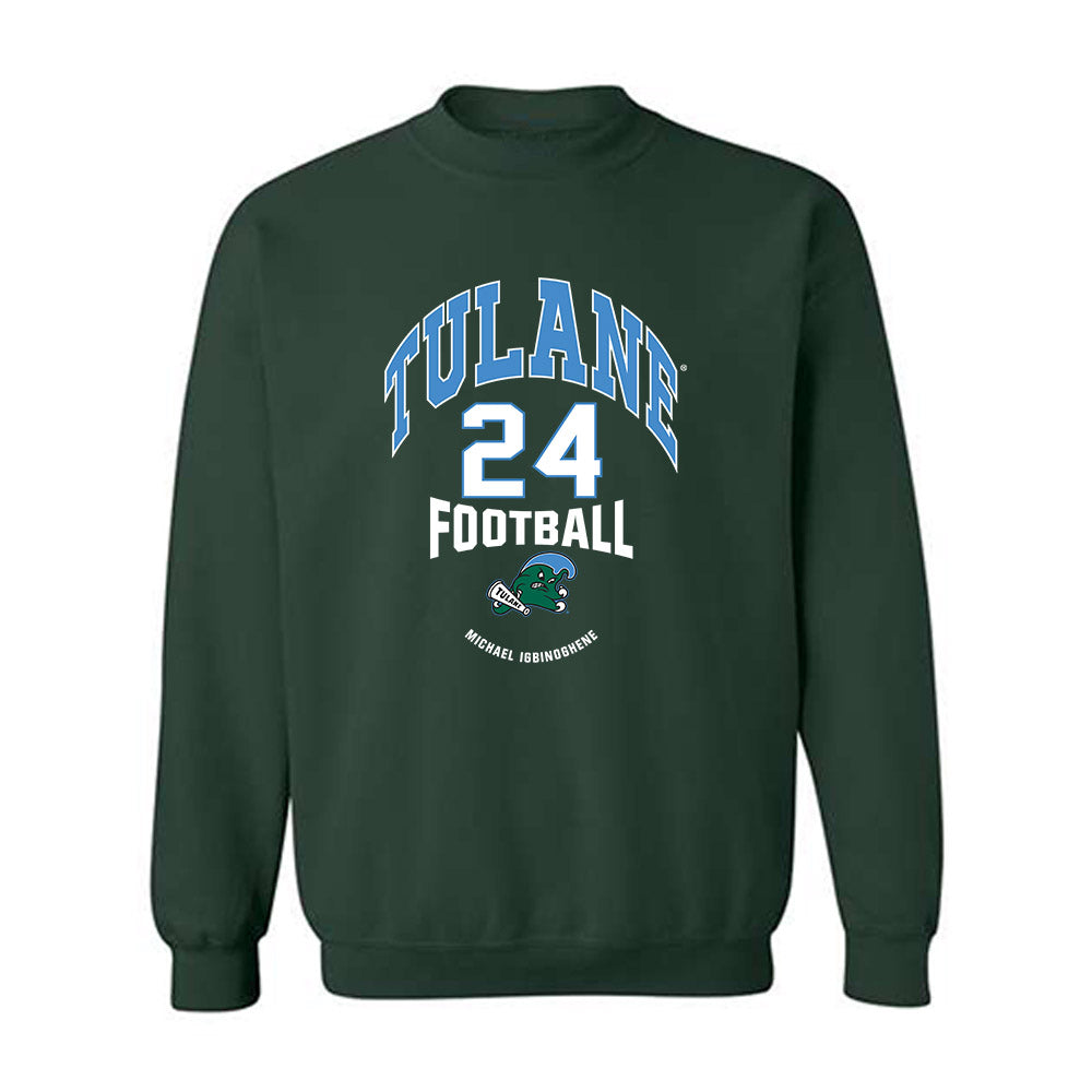 Tulane - NCAA Football : Michael Igbinoghene - Classic Fashion Shersey Crewneck Sweatshirt-0