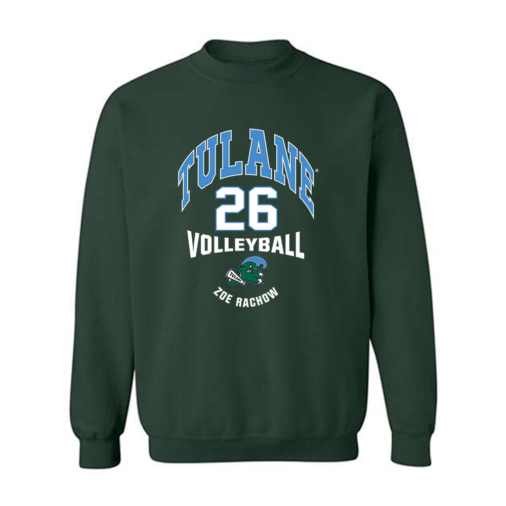 Tulane - NCAA Women's Volleyball : Zoe Rachow - Classic Fashion Shersey Crewneck Sweatshirt-0