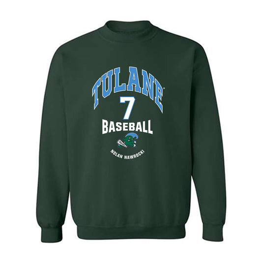 Tulane - NCAA Baseball : Nolan Nawrocki - Classic Fashion Shersey Crewneck Sweatshirt-0
