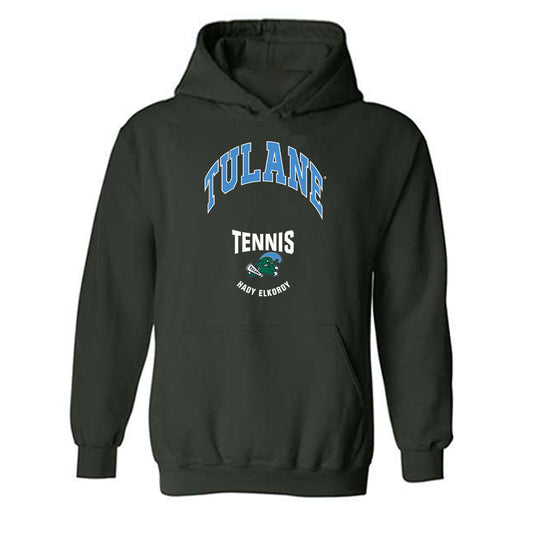 Tulane - NCAA Men's Tennis : Hady Elkordy - Classic Fashion Shersey Hooded Sweatshirt-0