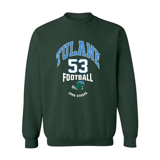 Tulane - NCAA Football : John Stivers - Classic Fashion Shersey Crewneck Sweatshirt-0