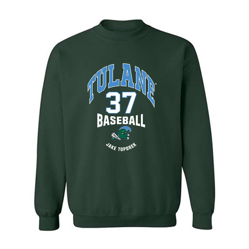 Tulane - NCAA Baseball : Jake Toporek - Classic Fashion Shersey Crewneck Sweatshirt-0