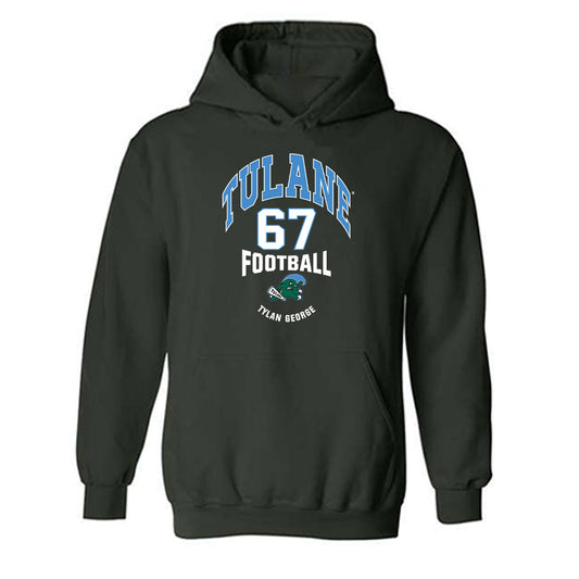 Tulane - NCAA Football : Tylan George - Classic Fashion Shersey Hooded Sweatshirt-0