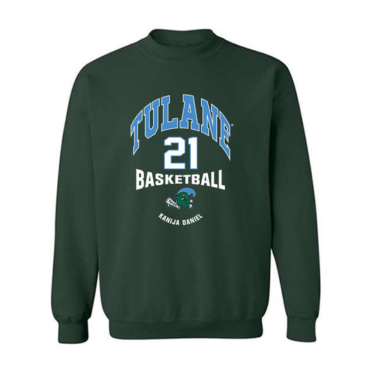 Tulane - NCAA Women's Basketball : Kanija Daniel - Classic Fashion Shersey Crewneck Sweatshirt-0