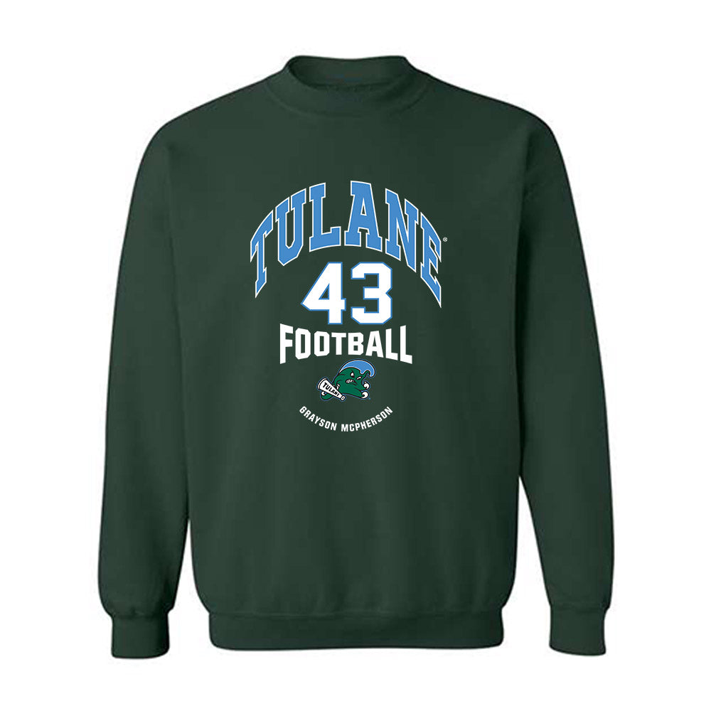 Tulane - NCAA Football : Grayson McPherson - Classic Fashion Shersey Crewneck Sweatshirt-0