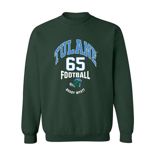 Tulane - NCAA Football : Brady Wyatt - Classic Fashion Shersey Crewneck Sweatshirt-0