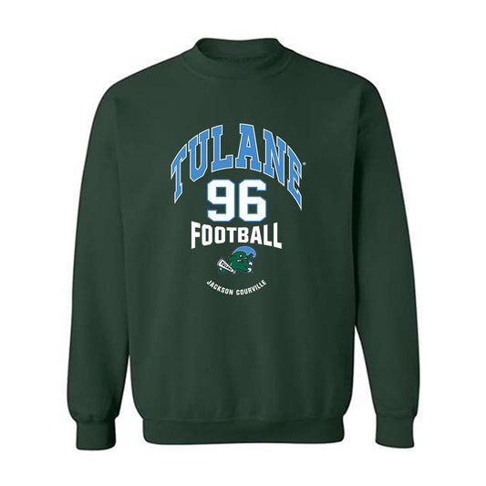 Tulane - NCAA Football : Jackson Courville - Classic Fashion Shersey Crewneck Sweatshirt-0