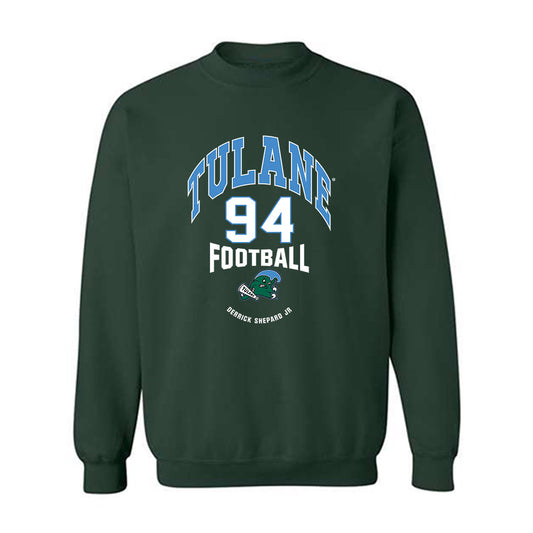 Tulane - NCAA Football : Derrick Shepard Jr - Classic Fashion Shersey Crewneck Sweatshirt-0