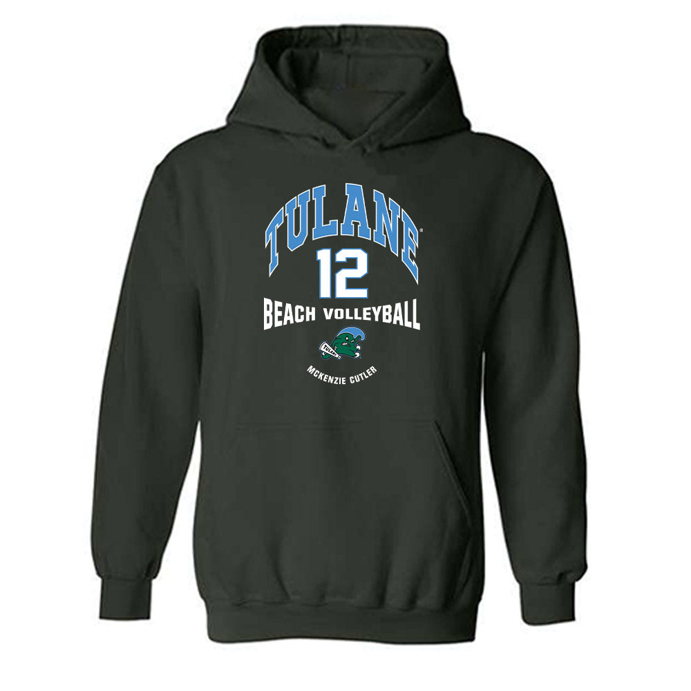 Tulane - NCAA Beach Volleyball : McKenzie Cutler - Classic Fashion Shersey Hooded Sweatshirt-0