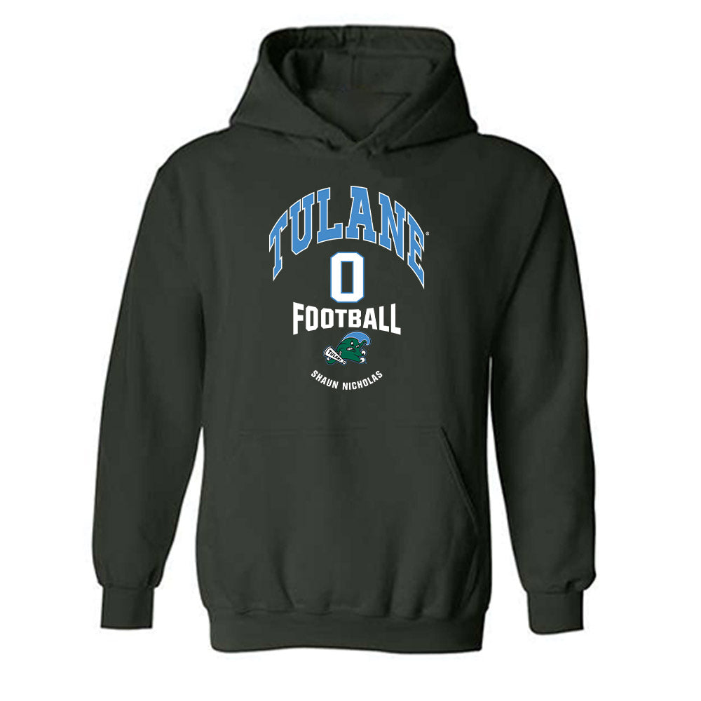 Tulane - NCAA Football : Shaun Nicholas - Classic Fashion Shersey Hooded Sweatshirt-0