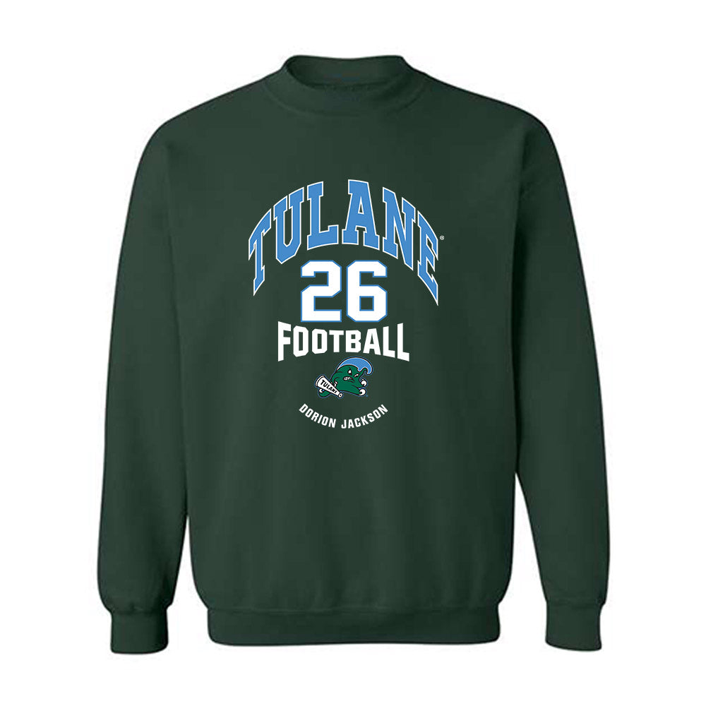 Tulane - NCAA Football : Dorion Jackson - Classic Fashion Shersey Crewneck Sweatshirt-0