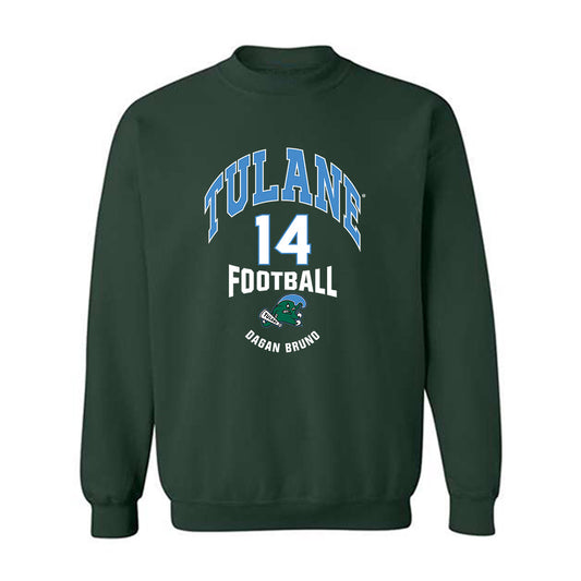 Tulane - NCAA Football : Dagan Bruno - Classic Fashion Shersey Crewneck Sweatshirt-0