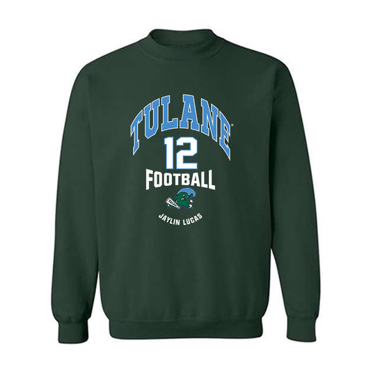 Tulane - NCAA Football : Jaylin Lucas - Classic Fashion Shersey Crewneck Sweatshirt-0