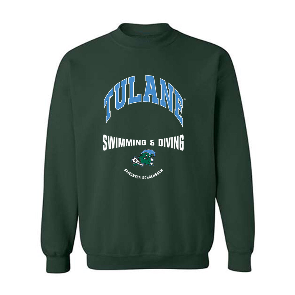 Tulane - NCAA Women's Swimming & Diving : Samantha Schoenborn - Classic Fashion Shersey Crewneck Sweatshirt-0