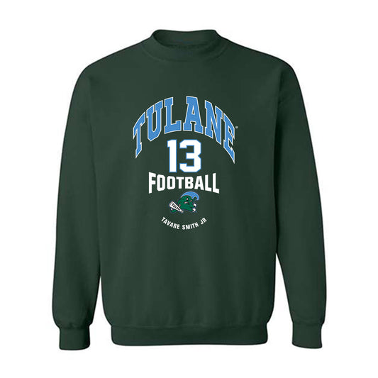 Tulane - NCAA Football : Tavare Smith Jr - Classic Fashion Shersey Crewneck Sweatshirt-0