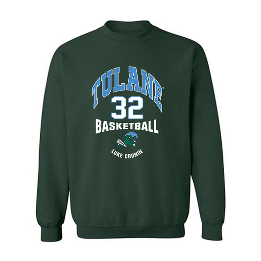 Tulane - NCAA Men's Basketball : Luke Cronin - Classic Fashion Shersey Crewneck Sweatshirt-0