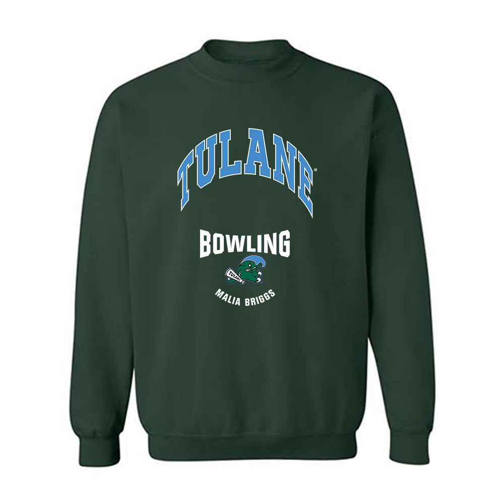 Tulane - NCAA Women's Bowling : Malia Briggs - Classic Fashion Shersey Crewneck Sweatshirt-0