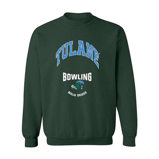 Tulane - NCAA Women's Bowling : Malia Briggs - Classic Fashion Shersey Crewneck Sweatshirt-0