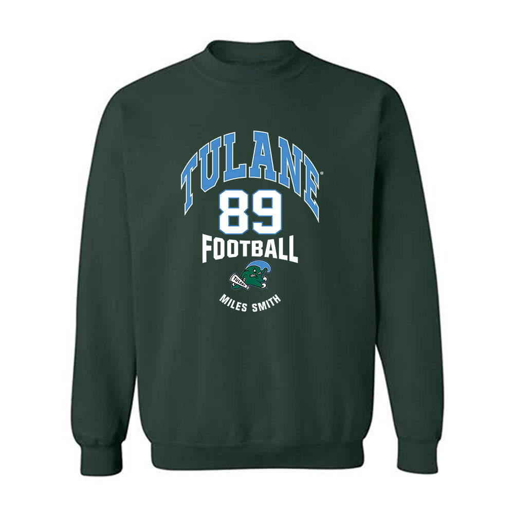 Tulane - NCAA Football : Miles Smith - Classic Fashion Shersey Crewneck Sweatshirt-0