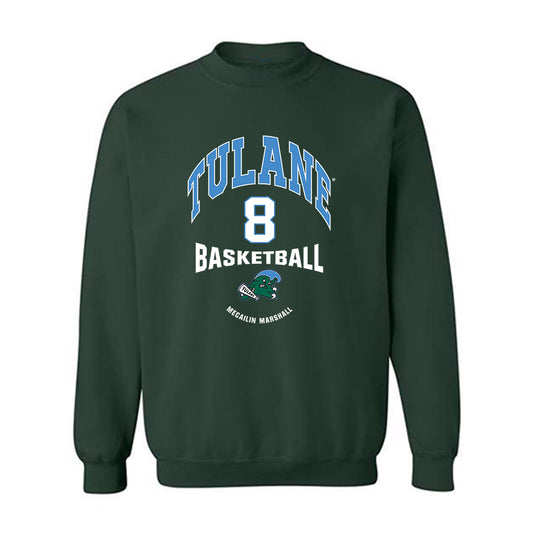 Tulane - NCAA Women's Basketball : Mecailin Marshall - Classic Fashion Shersey Crewneck Sweatshirt-0