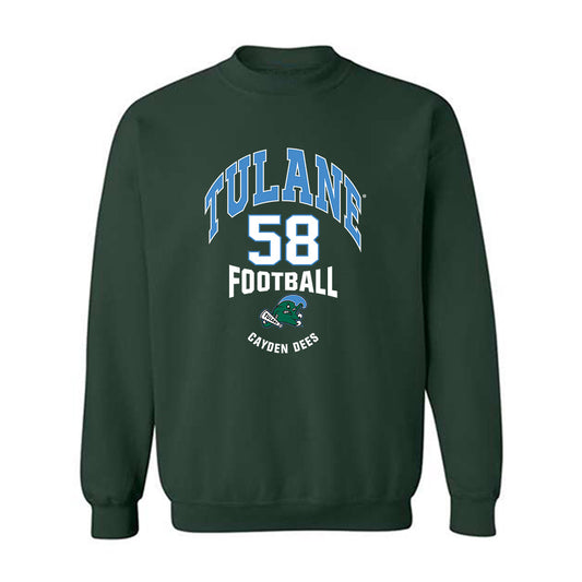 Tulane - NCAA Football : Cayden Dees - Classic Fashion Shersey Crewneck Sweatshirt-0