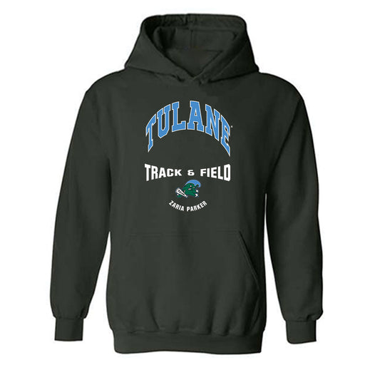 Tulane - NCAA Women's Track & Field : Zaria Parker - Classic Fashion Shersey Hooded Sweatshirt-0