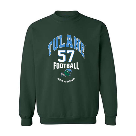 Tulane - NCAA Football : Jason Arredondo - Classic Fashion Shersey Crewneck Sweatshirt-0