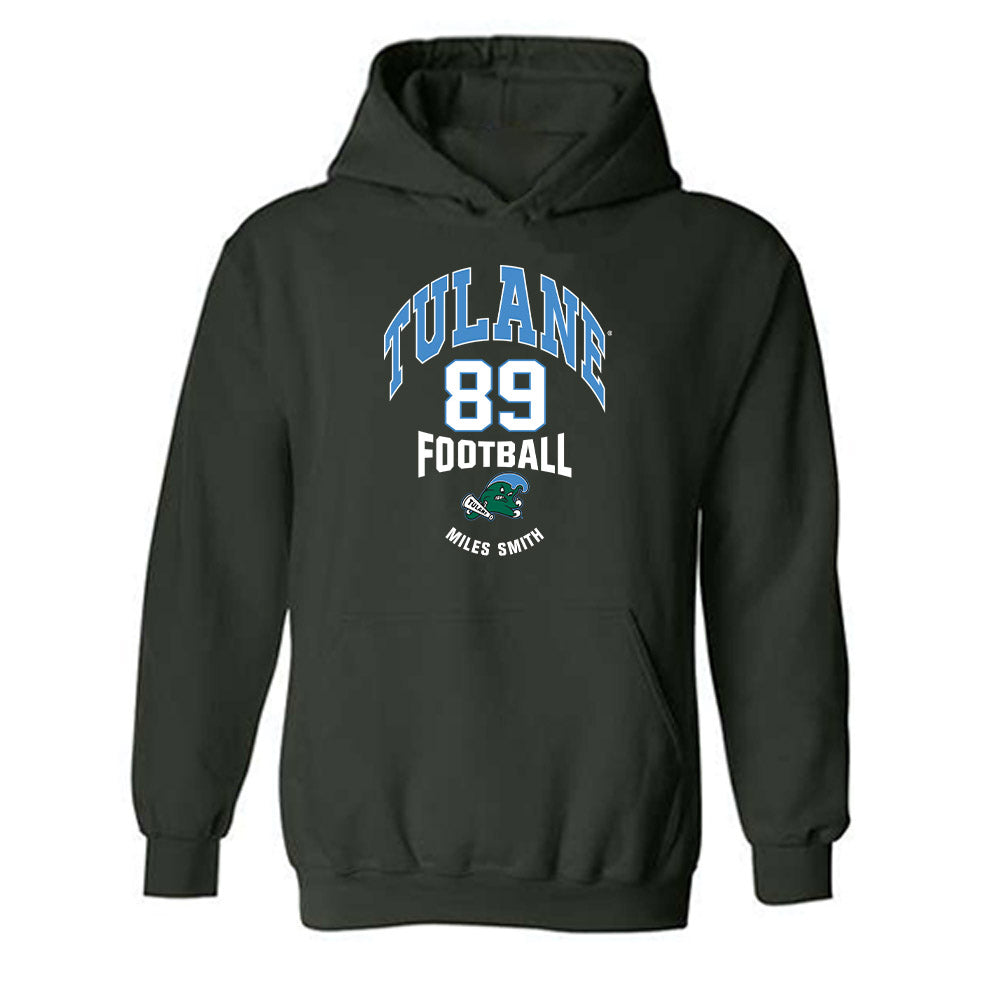 Tulane - NCAA Football : Miles Smith - Classic Fashion Shersey Hooded Sweatshirt-0