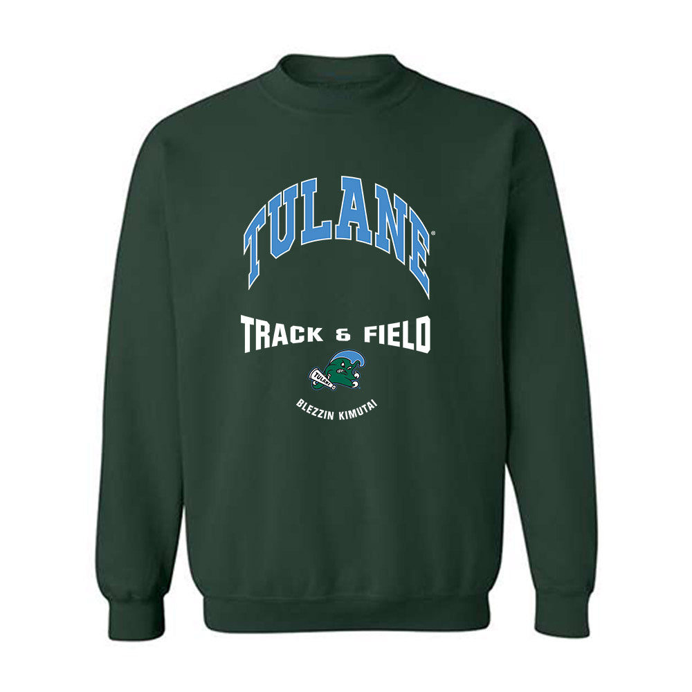 Tulane - NCAA Women's Track & Field : Blezzin Kimutai - Classic Fashion Shersey Crewneck Sweatshirt-0