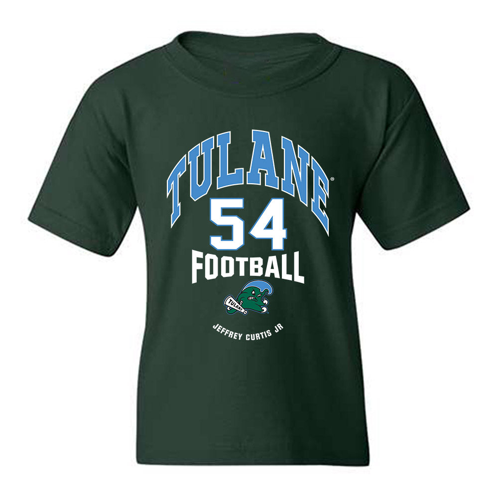 Tulane - NCAA Football : Jeffrey Curtis Jr - Classic Fashion Shersey Youth T-Shirt-0