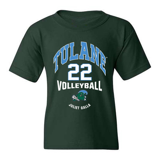 Tulane - NCAA Women's Volleyball : Juliet Galla - Classic Fashion Shersey Youth T-Shirt-0