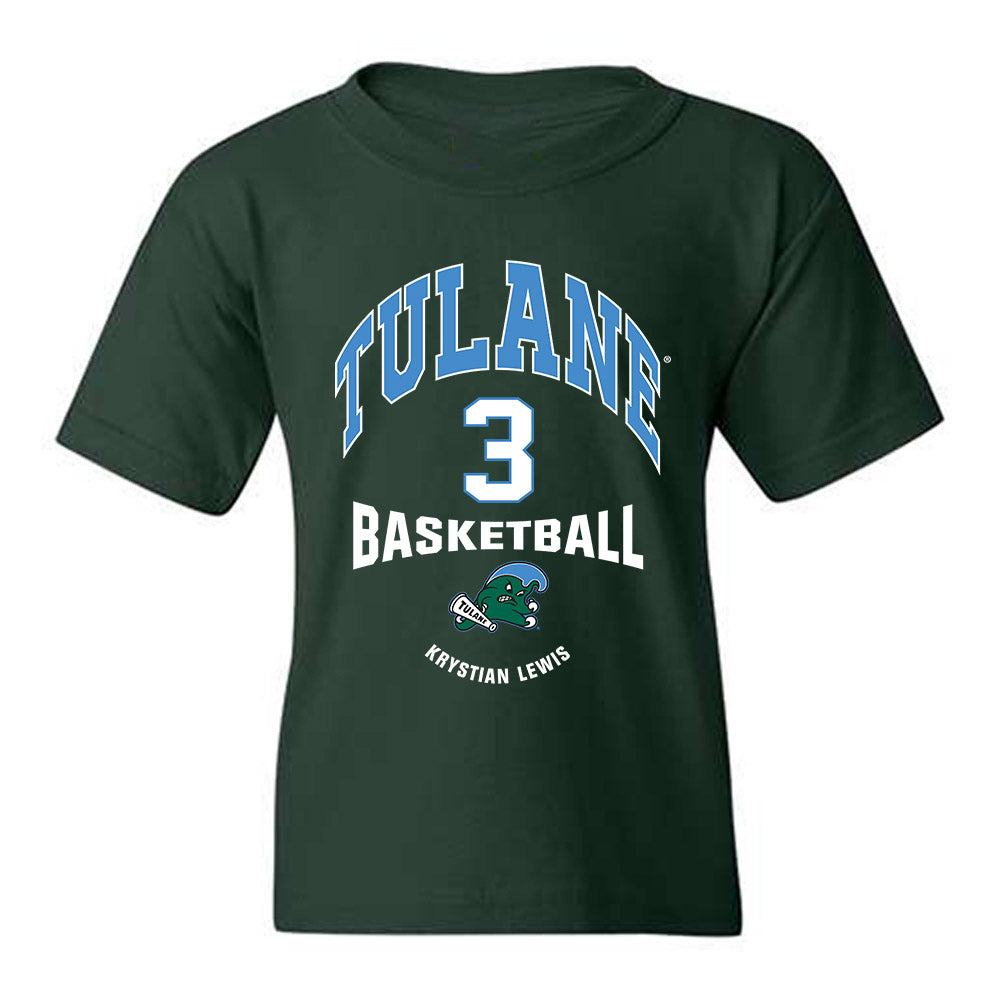 Tulane - NCAA Men's Basketball : Krystian Lewis - Classic Fashion Shersey Youth T-Shirt-0