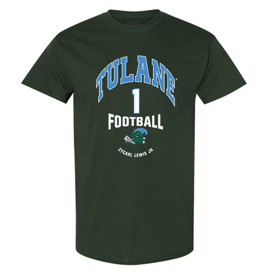 Tulane - NCAA Football : Zycarl Lewis Jr - Classic Fashion Shersey T-Shirt-0