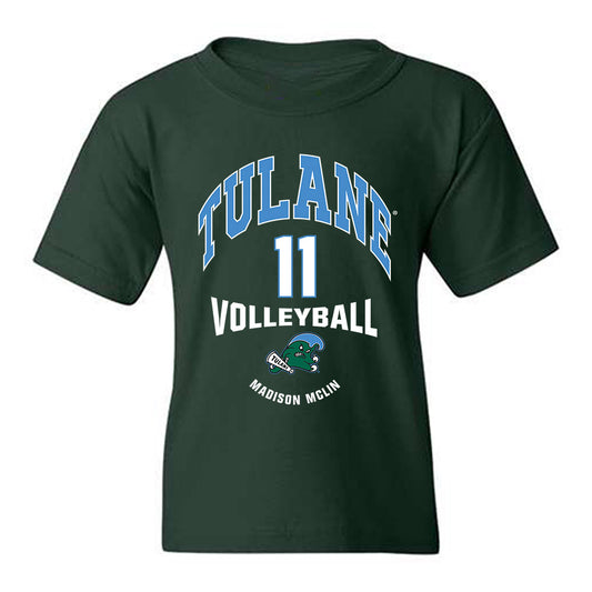 Tulane - NCAA Women's Volleyball : Madison McLin - Classic Fashion Shersey Youth T-Shirt-0