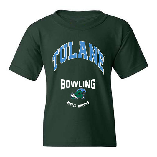 Tulane - NCAA Women's Bowling : Malia Briggs - Classic Fashion Shersey Youth T-Shirt-0