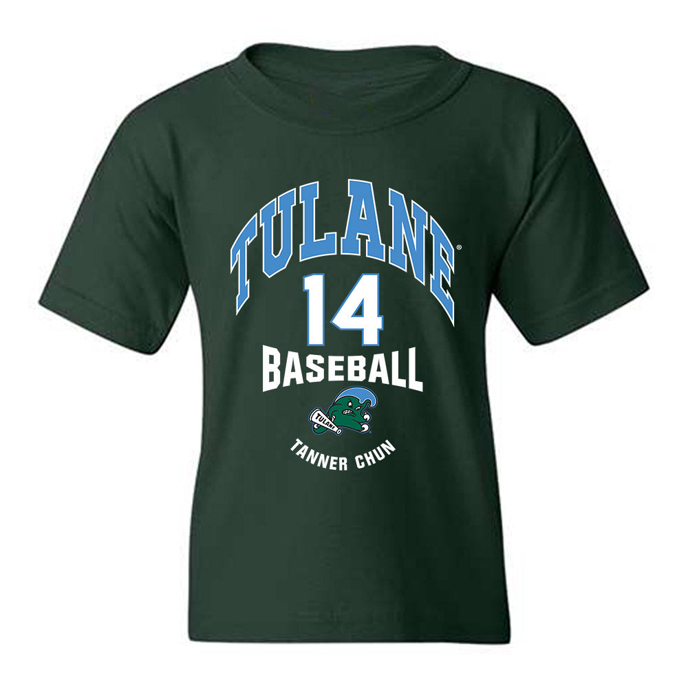 Tulane - NCAA Baseball : Tanner Chun - Classic Fashion Shersey Youth T-Shirt-0