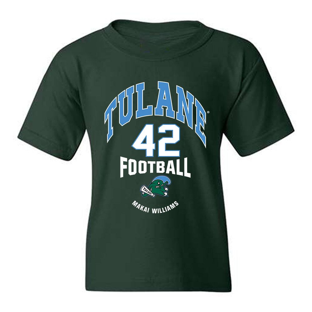 Tulane - NCAA Football : Makai Williams - Classic Fashion Shersey Youth T-Shirt-0