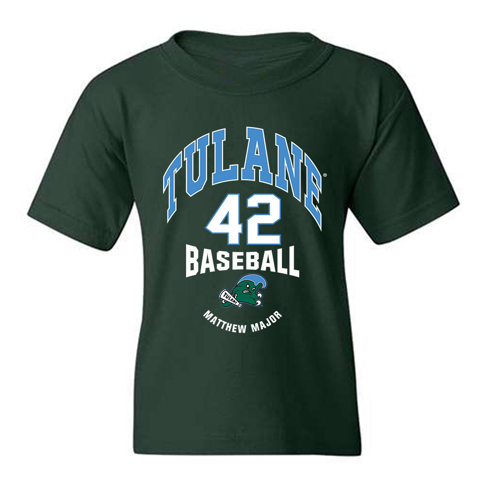 Tulane - NCAA Baseball : Matthew Major - Classic Fashion Shersey Youth T-Shirt-0