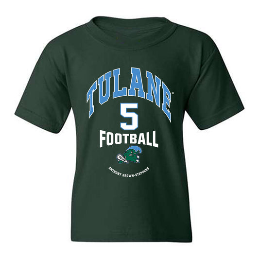 Tulane - NCAA Football : Anthony Brown-Stephens - Classic Fashion Shersey Youth T-Shirt-0