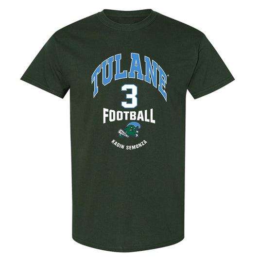 Tulane - NCAA Football : Kadin Semonza - Classic Fashion Shersey T-Shirt-0