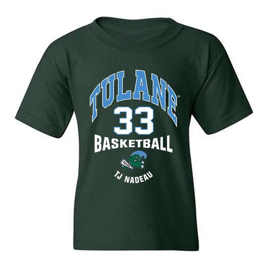 Tulane - NCAA Men's Basketball : Tj Nadeau - Classic Fashion Shersey Youth T-Shirt-0